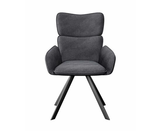 Стул DikLine 501 поворотный SB5 серый, ножки черные, изображение 4 | Интернет магазин мебели и декора LifeDekor