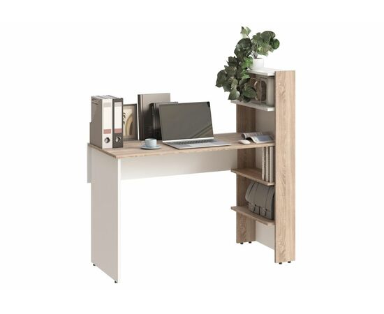 Компьютерный стол Арлет сонома / белый | Интернет магазин мебели и декора LifeDekor
