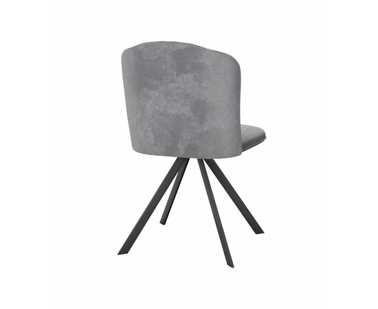 Стул DikLine 299 поворотный NS10 GREY/C50 светло-серый, ножки черные, изображение 4 | Интернет магазин мебели и декора LifeDekor