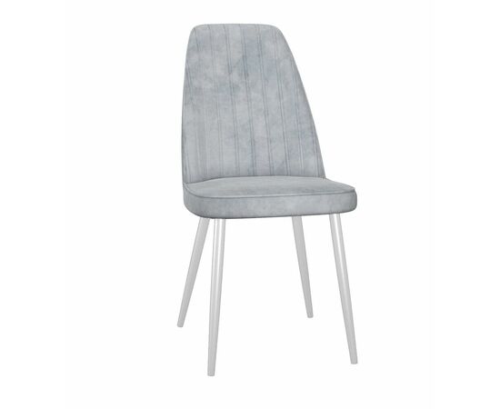 Стул DikLine 326 B22 GREY, ножки белые | Интернет магазин мебели и декора LifeDekor