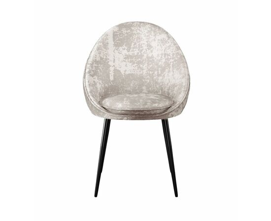 Стул DikLine 234 поворотный, M02 бежевый, ножки черные, изображение 2 | Интернет магазин мебели и декора LifeDekor