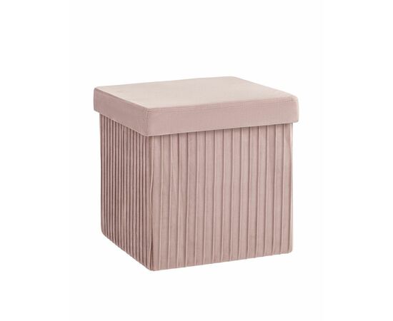 Пуф складной с ящиком Store Square пыльно-розовый | Интернет магазин мебели и декора LifeDekor