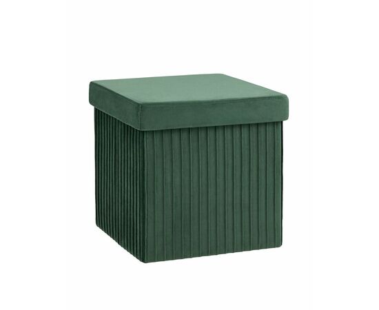 Пуф складной с ящиком Store Square зеленый | Интернет магазин мебели и декора LifeDekor