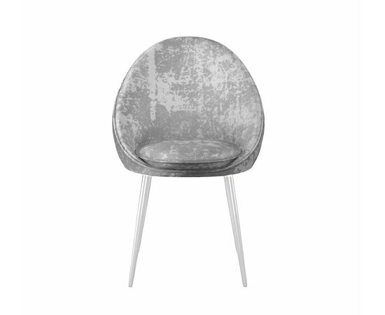 Стул DikLine 234 поворотный, M13 светло-серый, ножки белые, изображение 2 | Интернет магазин мебели и декора LifeDekor