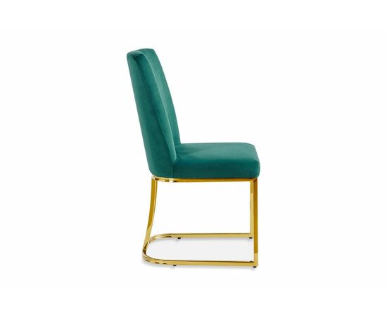 Стул обеденный Пресли DX-2055, 45х44х92, зеленый/золотой, изображение 5 | Интернет магазин мебели и декора LifeDekor