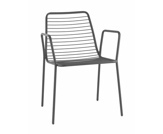 Стул с подлокотниками Дели металл черный | Интернет магазин мебели и декора LifeDekor