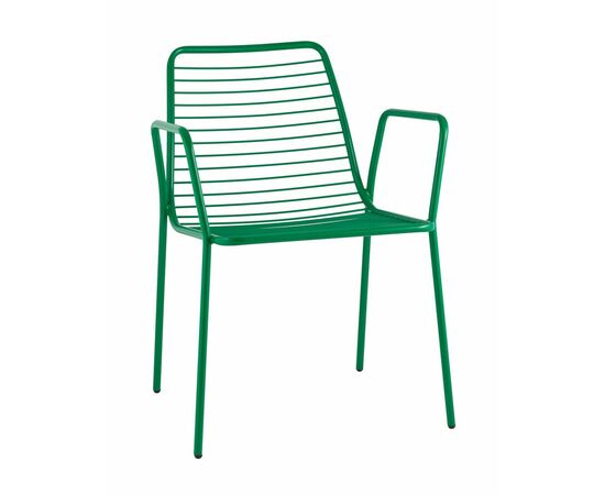 Стул с подлокотниками Дели металл зеленый | Интернет магазин мебели и декора LifeDekor