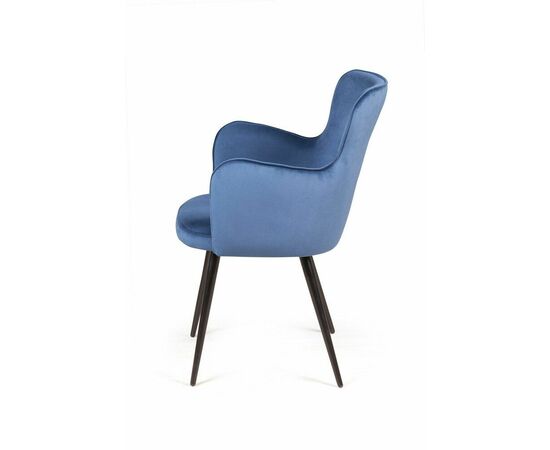 Стул с подлокотниками King, бархат синий 29, изображение 3 | Интернет магазин мебели и декора LifeDekor