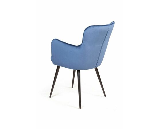 Стул с подлокотниками King, бархат синий 29, изображение 6 | Интернет магазин мебели и декора LifeDekor