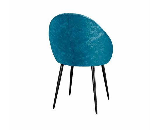 Стул DikLine 234 поворотный, M19 бирюза, ножки черные, изображение 4 | Интернет магазин мебели и декора LifeDekor