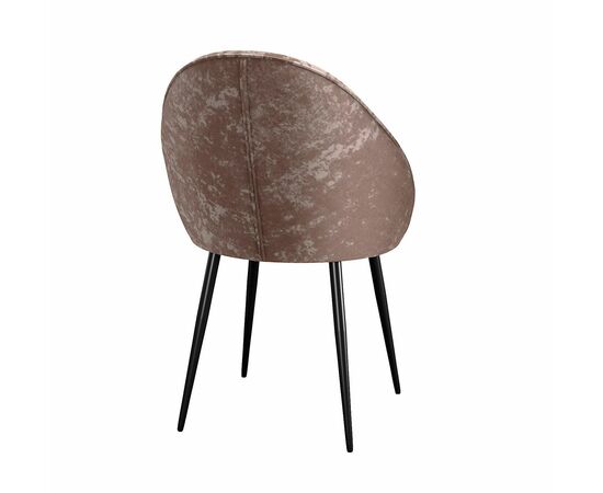 Стул DikLine 234 поворотный, M05 шоколад, ножки черные, изображение 4 | Интернет магазин мебели и декора LifeDekor