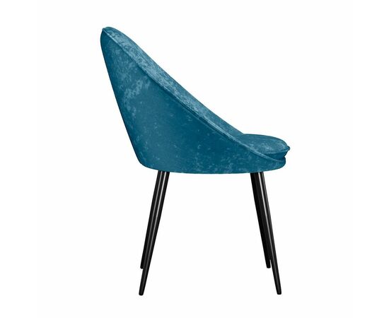 Стул DikLine 234 поворотный, M19 бирюза, ножки черные, изображение 3 | Интернет магазин мебели и декора LifeDekor