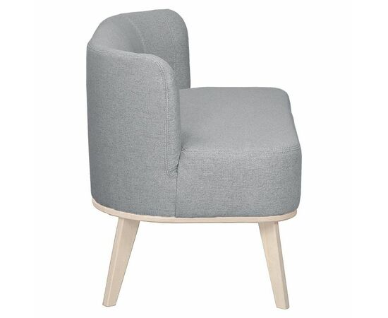 Диван Жирон ткань серый, каркас лак, изображение 3 | Интернет магазин мебели и декора LifeDekor