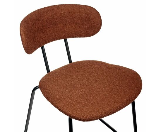 Стул полубарный Ant букле терракотовый, изображение 6 | Интернет магазин мебели и декора LifeDekor