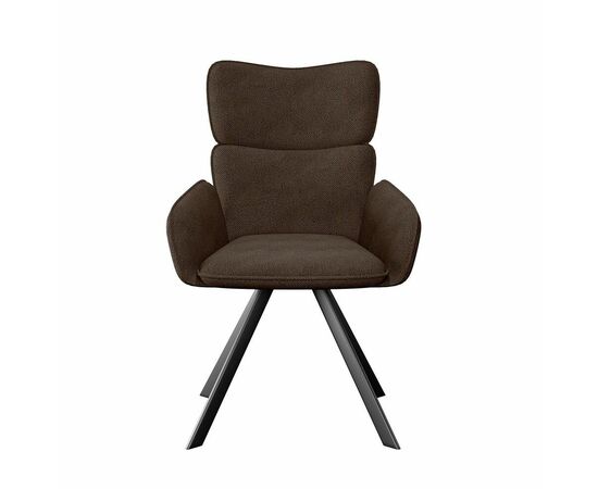 Стул DikLine 501 поворотный SB3 шоколад, ножки черные, изображение 4 | Интернет магазин мебели и декора LifeDekor