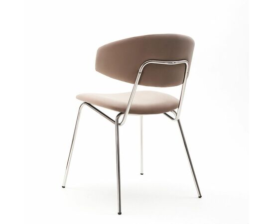 Дизайнерский стул FIT латте, основание хром | Интернет магазин мебели и декора LifeDekor