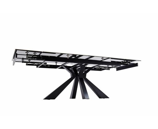 Стол керамический Dick 160-240*90*76 белый глянцевый/черный, изображение 5 | Интернет магазин мебели и декора LifeDekor