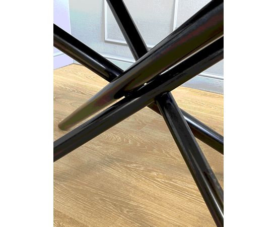 Стол керамический Alfa 120-165*80*76 черный мрамор/черный, изображение 12 | Интернет магазин мебели и декора LifeDekor