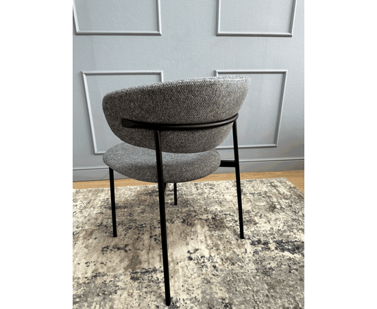 Дизайнерский стул Lory букле серый, изображение 10 | Интернет магазин мебели и декора LifeDekor