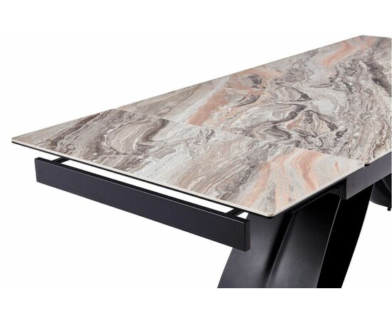 Стол керамический Enzo160-240*90 серый глянец/черный, изображение 9 | Интернет магазин мебели и декора LifeDekor