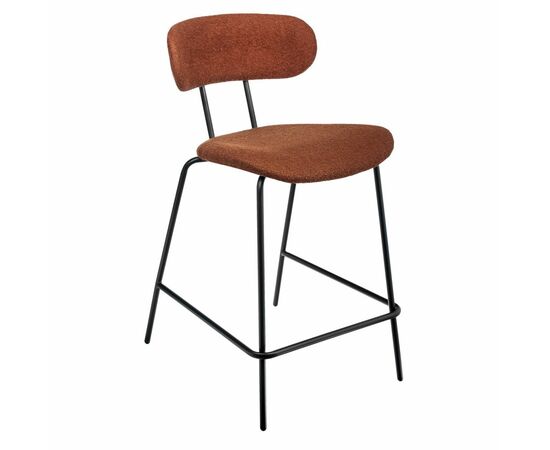 Стул полубарный Ant букле терракотовый | Интернет магазин мебели и декора LifeDekor