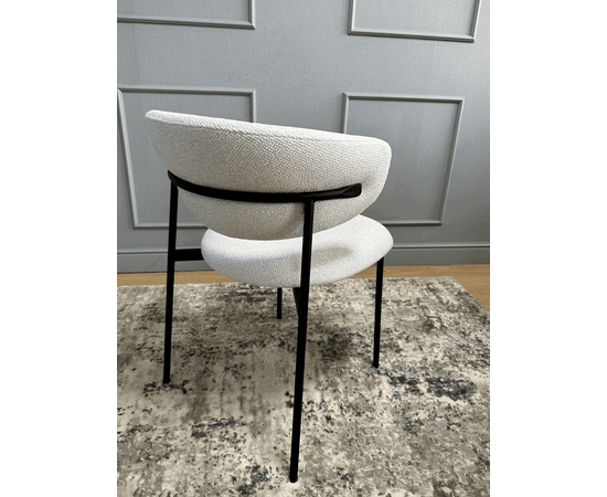 Дизайнерский стул Lory букле светло-серый, изображение 5 | Интернет магазин мебели и декора LifeDekor