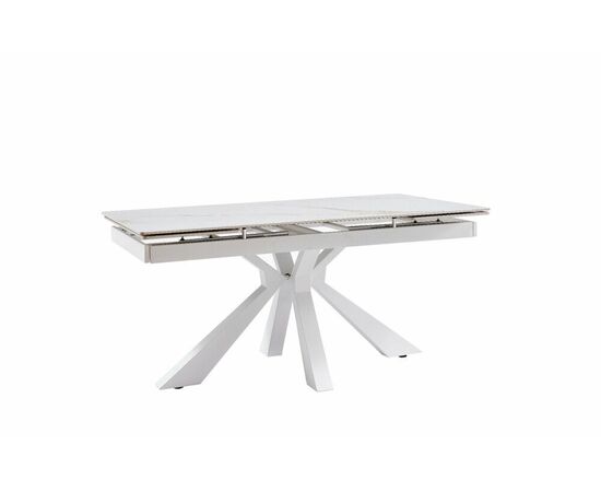 Стол керамический Dick 160-240*90*76 белый глянцевый/белый | Интернет магазин мебели и декора LifeDekor