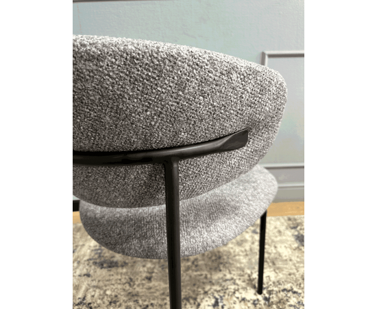 Дизайнерский стул Lory букле серый, изображение 19 | Интернет магазин мебели и декора LifeDekor