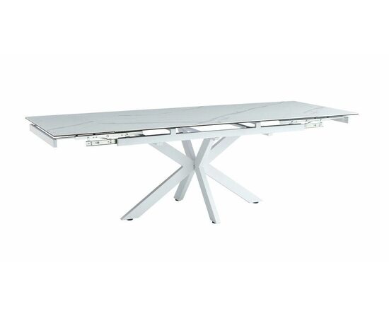 Стол керамический Moby160-240*90 белый глянец/белый, изображение 2 | Интернет магазин мебели и декора LifeDekor