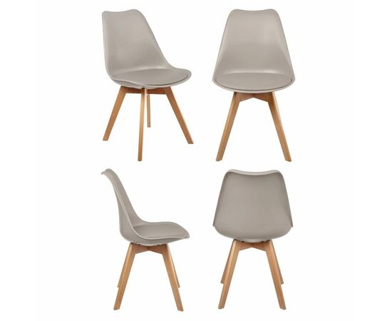 Комплект из 4-х стульев Eames Bon латте | Интернет магазин мебели и декора LifeDekor