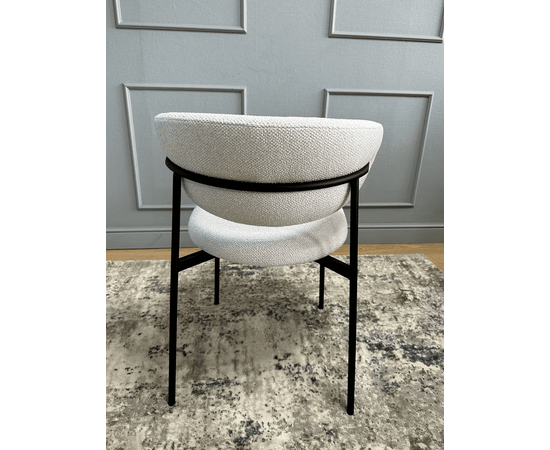 Дизайнерский стул Lory букле светло-серый, изображение 6 | Интернет магазин мебели и декора LifeDekor