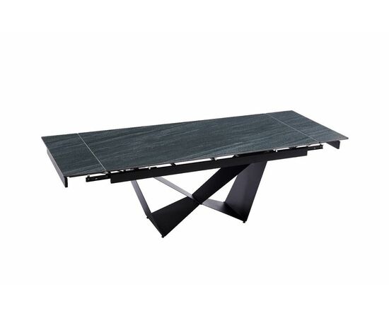 Стол керамический Persey 180-240*90*76 черный / опора черный металл, изображение 7 | Интернет магазин мебели и декора LifeDekor