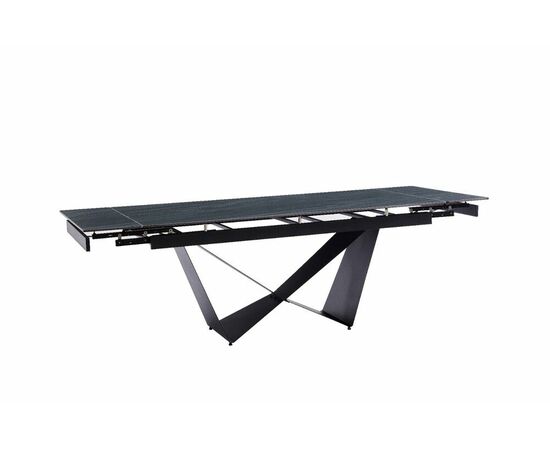 Стол керамический Persey 180-240*90*76 черный / опора черный металл, изображение 8 | Интернет магазин мебели и декора LifeDekor