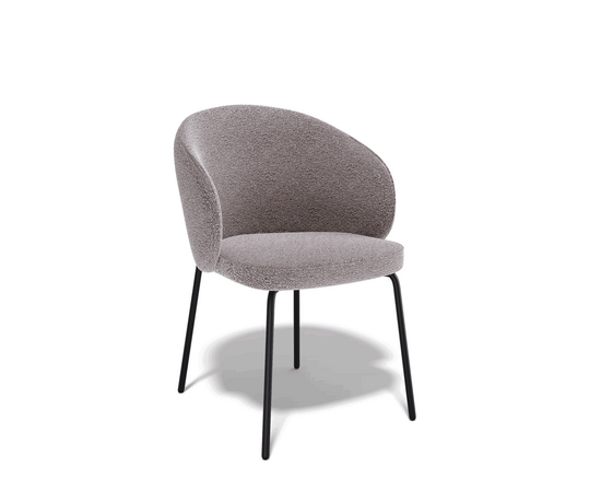 Дизайнерский стул Lucky букле капучино | Интернет магазин мебели и декора LifeDekor