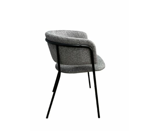 Дизайнерский стул Dragon букле серый, изображение 3 | Интернет магазин мебели и декора LifeDekor