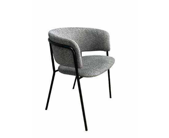 Дизайнерский стул Dragon букле серый, изображение 2 | Интернет магазин мебели и декора LifeDekor