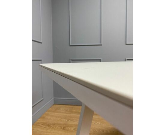 Стол керамический Vavilon 140-180*80*76 белый мрамор/белый, изображение 14 | Интернет магазин мебели и декора LifeDekor