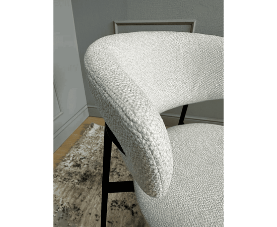 Дизайнерский стул Lory букле светло-серый, изображение 14 | Интернет магазин мебели и декора LifeDekor