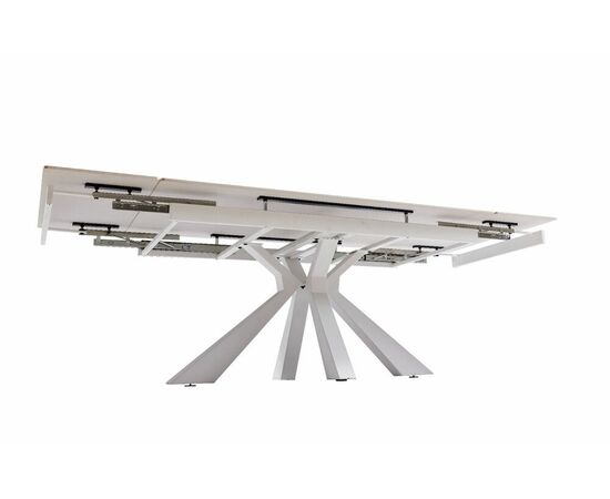 Стол керамический Dick 160-240*90*76 белый глянцевый/белый, изображение 6 | Интернет магазин мебели и декора LifeDekor