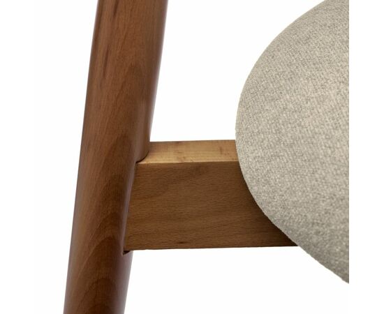 Стул Lucas 3 латте букле с ножками цвета орех, изображение 8 | Интернет магазин мебели и декора LifeDekor