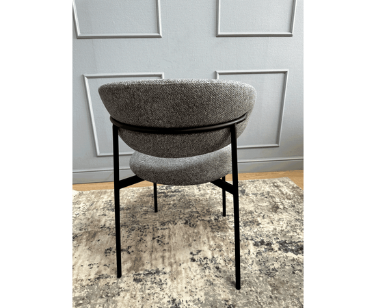 Дизайнерский стул Lory букле серый, изображение 9 | Интернет магазин мебели и декора LifeDekor