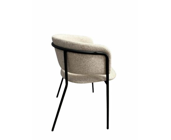 Дизайнерский стул Dragon букле латте, изображение 3 | Интернет магазин мебели и декора LifeDekor