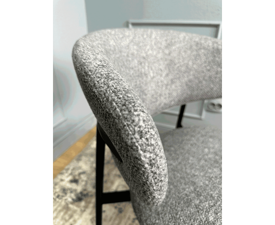Дизайнерский стул Lory букле серый, изображение 18 | Интернет магазин мебели и декора LifeDekor