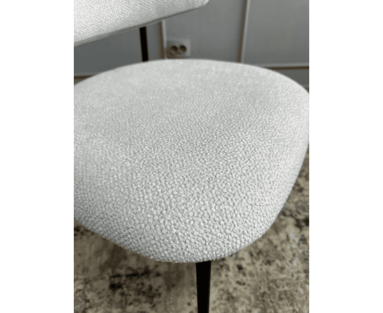 Дизайнерский стул Lory букле светло-серый, изображение 12 | Интернет магазин мебели и декора LifeDekor