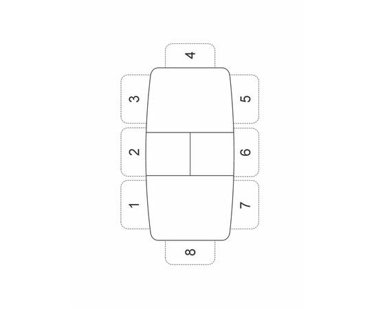 Стол керамический Vavilon 140-180*80*76 белый мрамор/белый, изображение 18 | Интернет магазин мебели и декора LifeDekor
