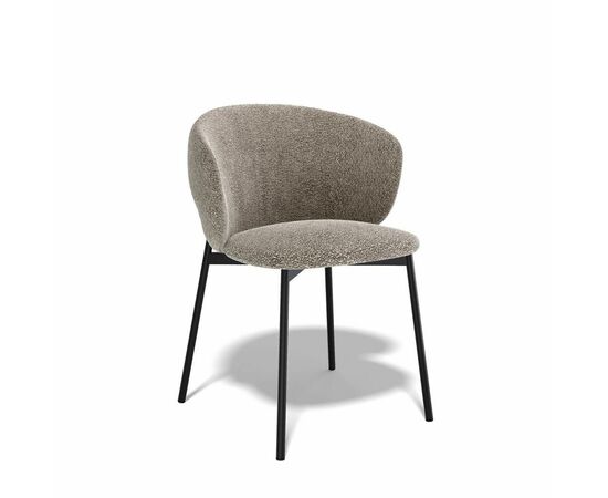 Дизайнерский стул Crystal букле капучино | Интернет магазин мебели и декора LifeDekor