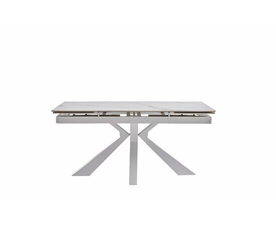 Стол керамический Dick 160-240*90*76 белый глянцевый/белый, изображение 10 | Интернет магазин мебели и декора LifeDekor