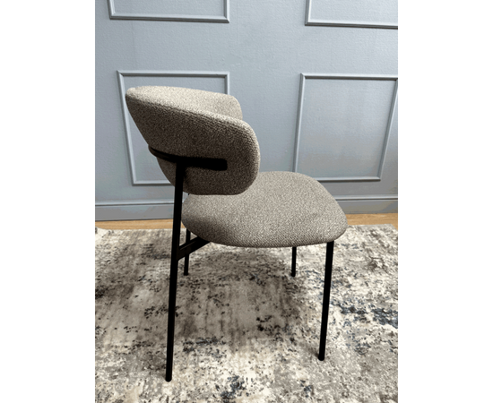 Дизайнерский стул Lory букле капучино, изображение 3 | Интернет магазин мебели и декора LifeDekor