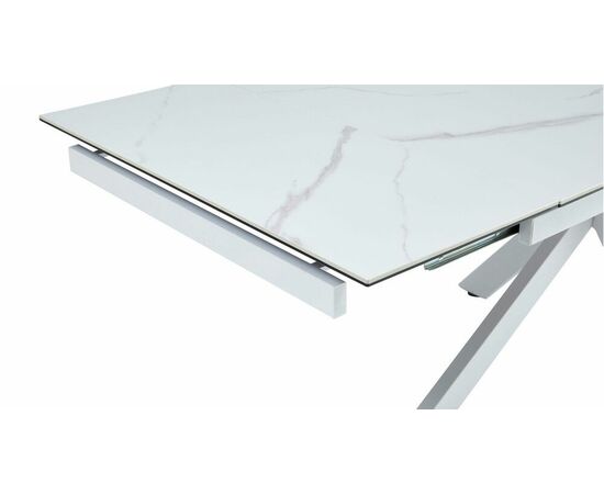 Стол керамический Moby160-240*90 белый глянец/белый, изображение 4 | Интернет магазин мебели и декора LifeDekor