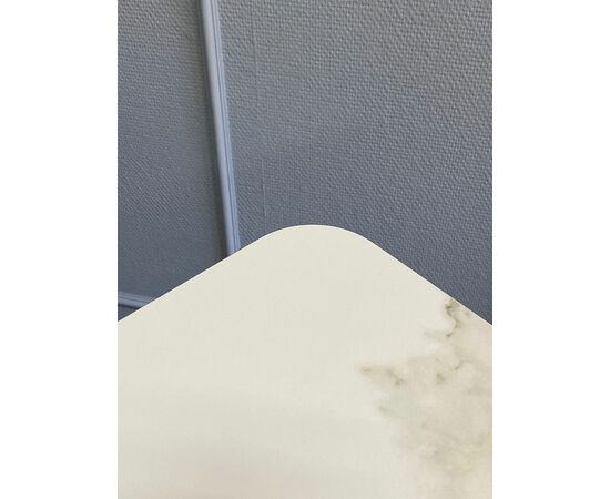 Стол керамический Vavilon 120-160*80*76 белый мрамор/черный, изображение 14 | Интернет магазин мебели и декора LifeDekor